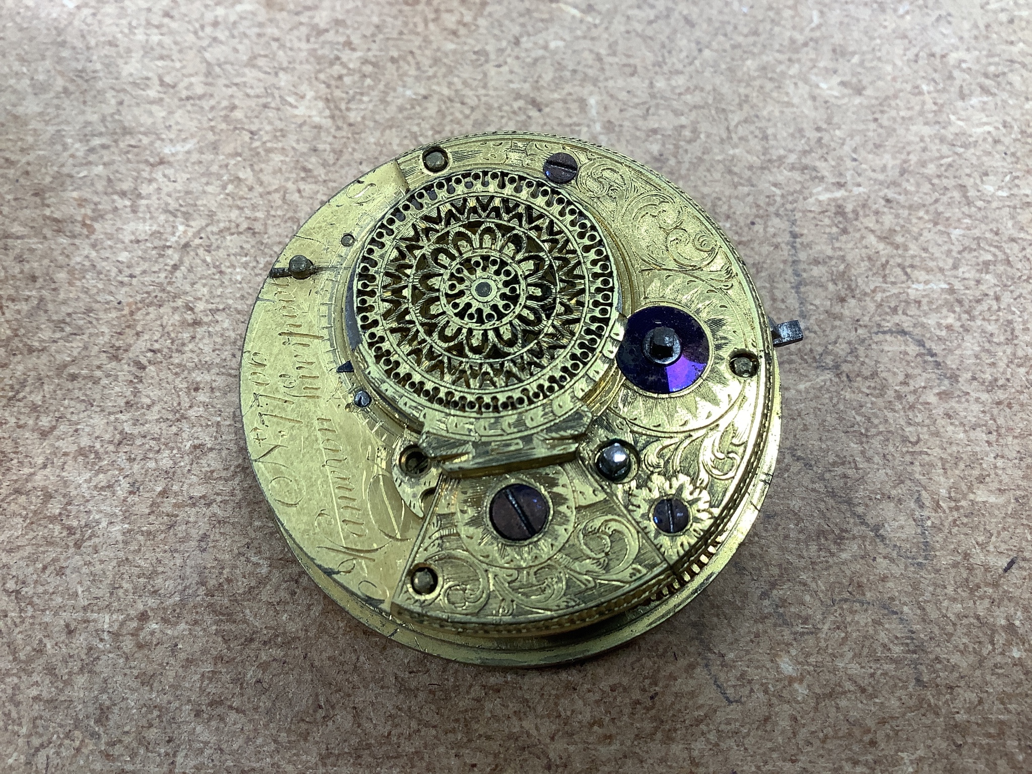 A George III silver hunter pocket watch, by Cameron, Liverpool(a.f.), two other silver pocket watches by Davies & Son & Waltham, a Swiss 935 case fob watch and a silver and enamel Hebdomas pocket watch(a.f.).